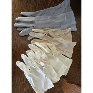 4 Pairs Vintage Ladies Dress Gloves 1950s-60s